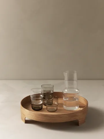 Bridge bricka - Ek, Ø42 cm - Design House Stockholm