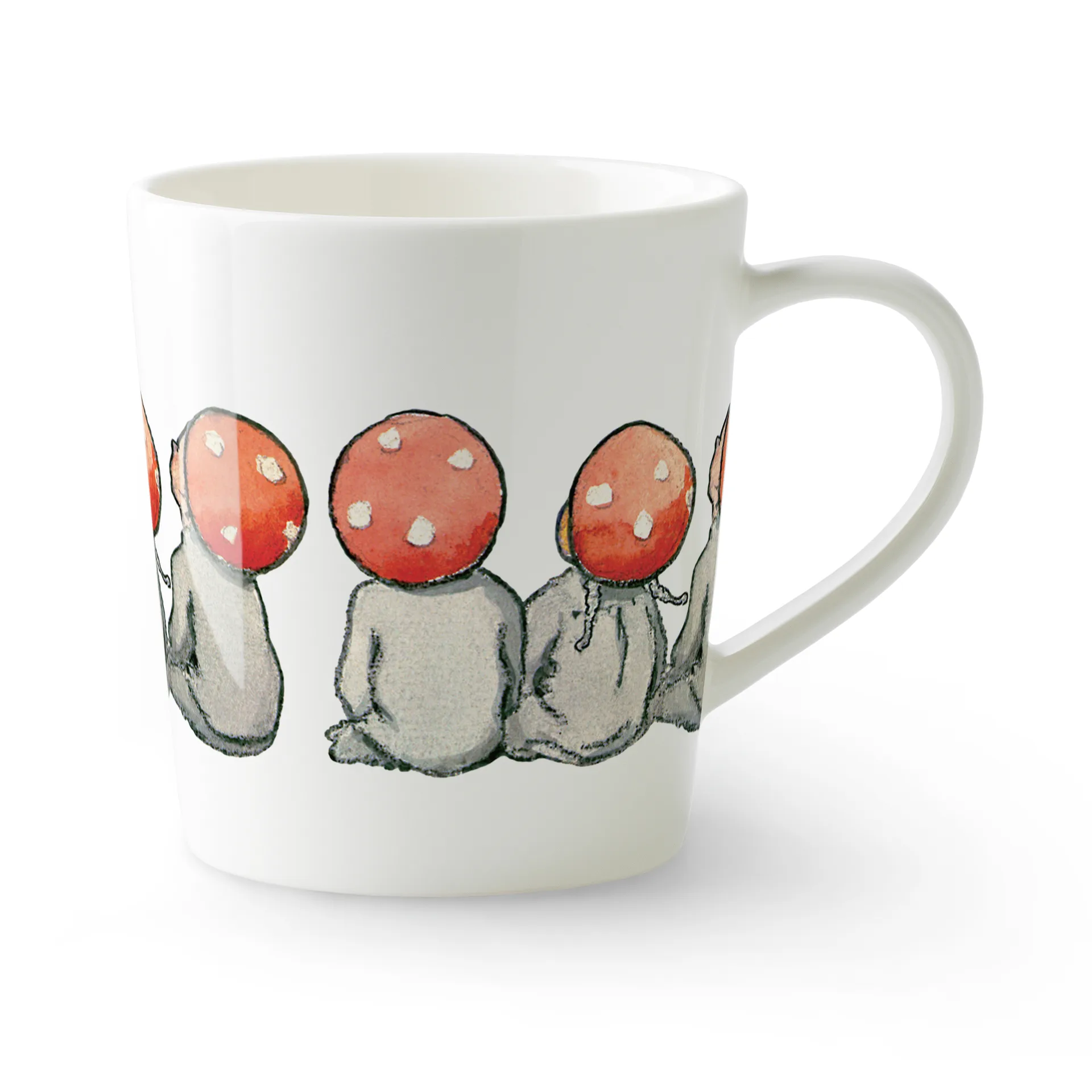 Children of the Forest mugg med öra 40 cl, Vit Design House Stockholm