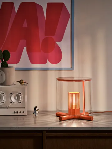 Fire Place bordslampa - Red - Design House Stockholm