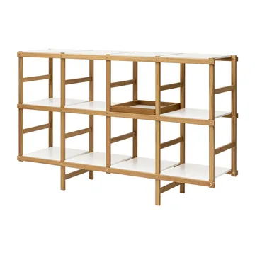 Frame hylla M 154 cm - Ek-vit - Design House Stockholm
