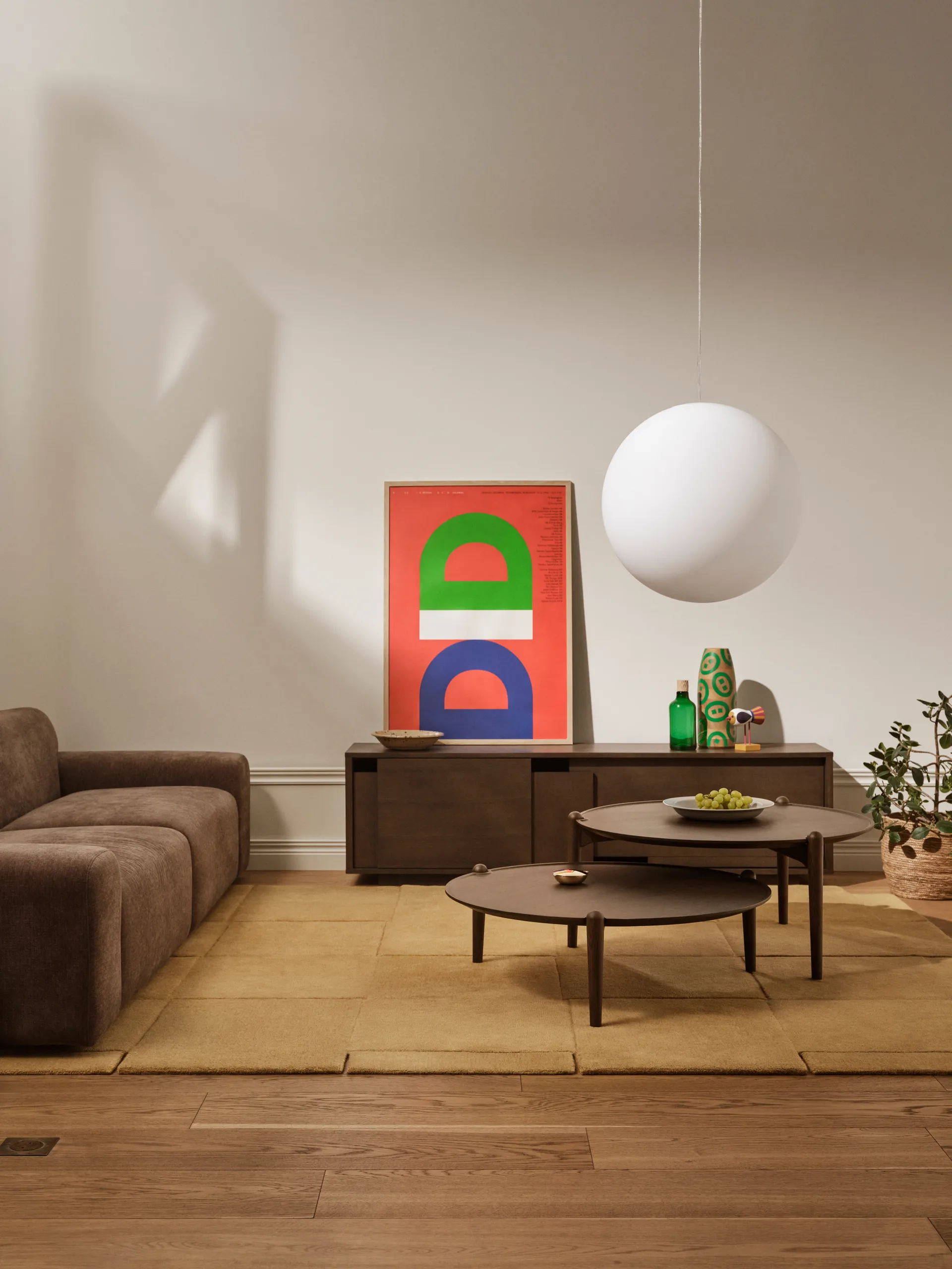 Layer sideboard, Mörk ek, 180x51 cm Design House Stockholm