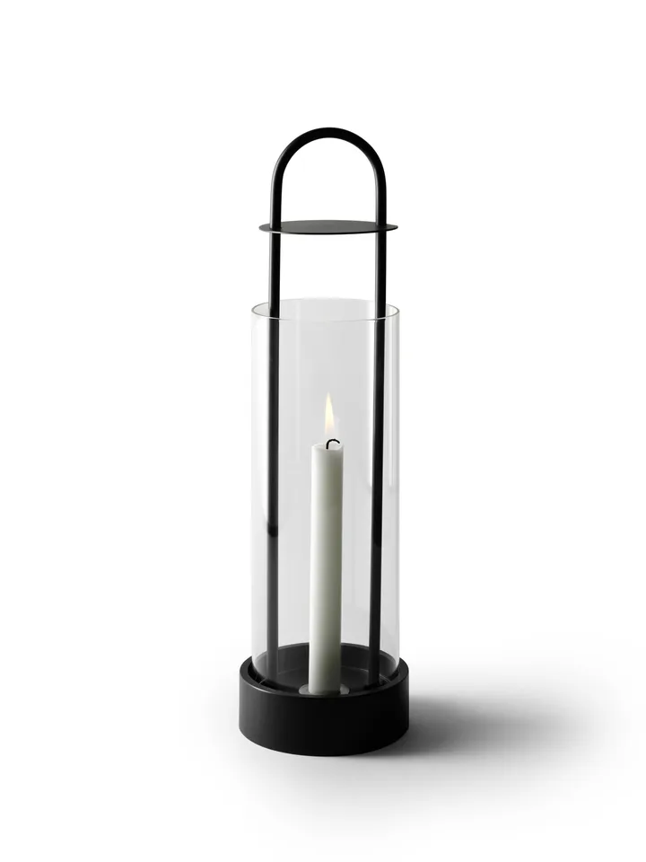 Lotus hurricane lantern - svart - Design House Stockholm