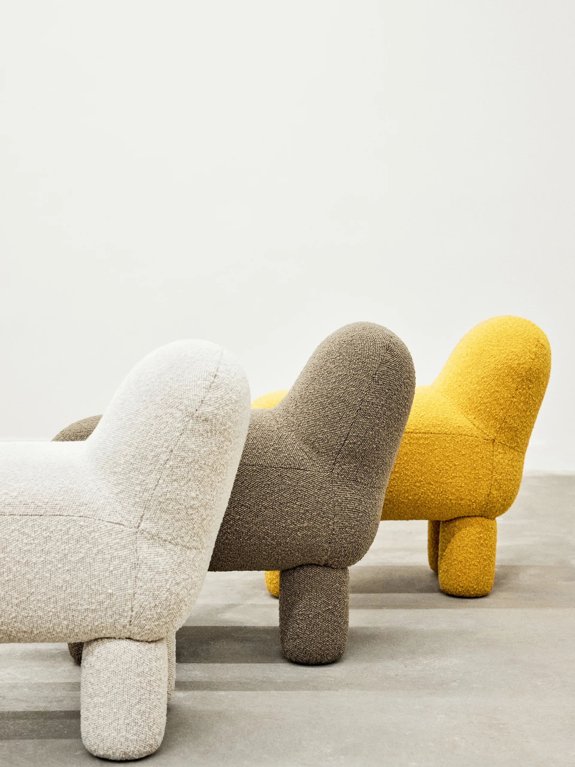 Lulu sittpuff 36x65 cm, Cream Design House Stockholm