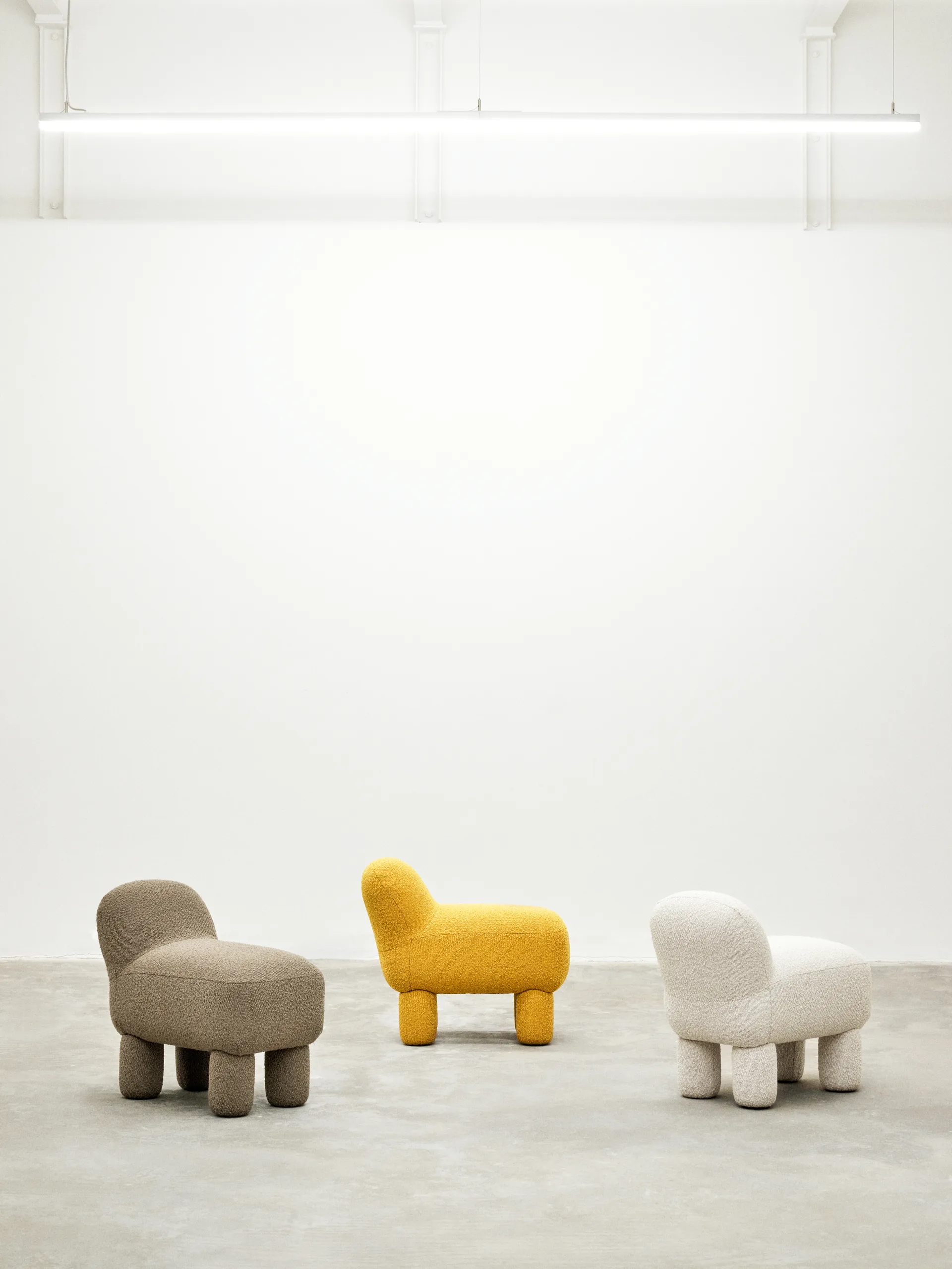Lulu sittpuff 36x65 cm, Cream Design House Stockholm