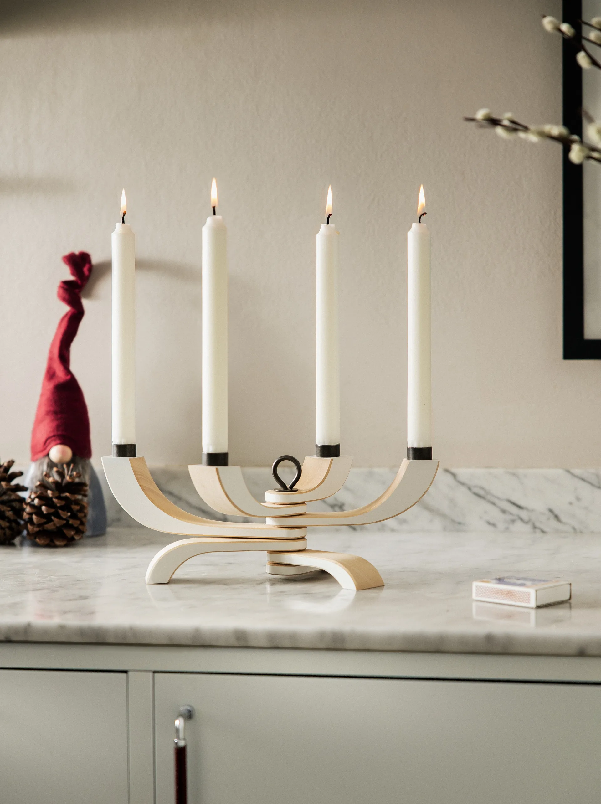 Nordic light ljusstake 4 armar, vit Design House Stockholm