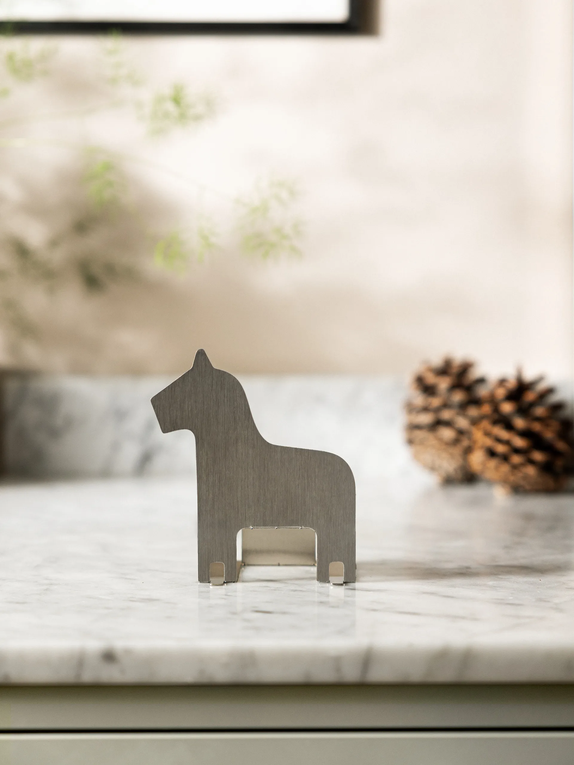 Pop-up värmeljushållare dalahäst, Rostfritt stål Design House Stockholm