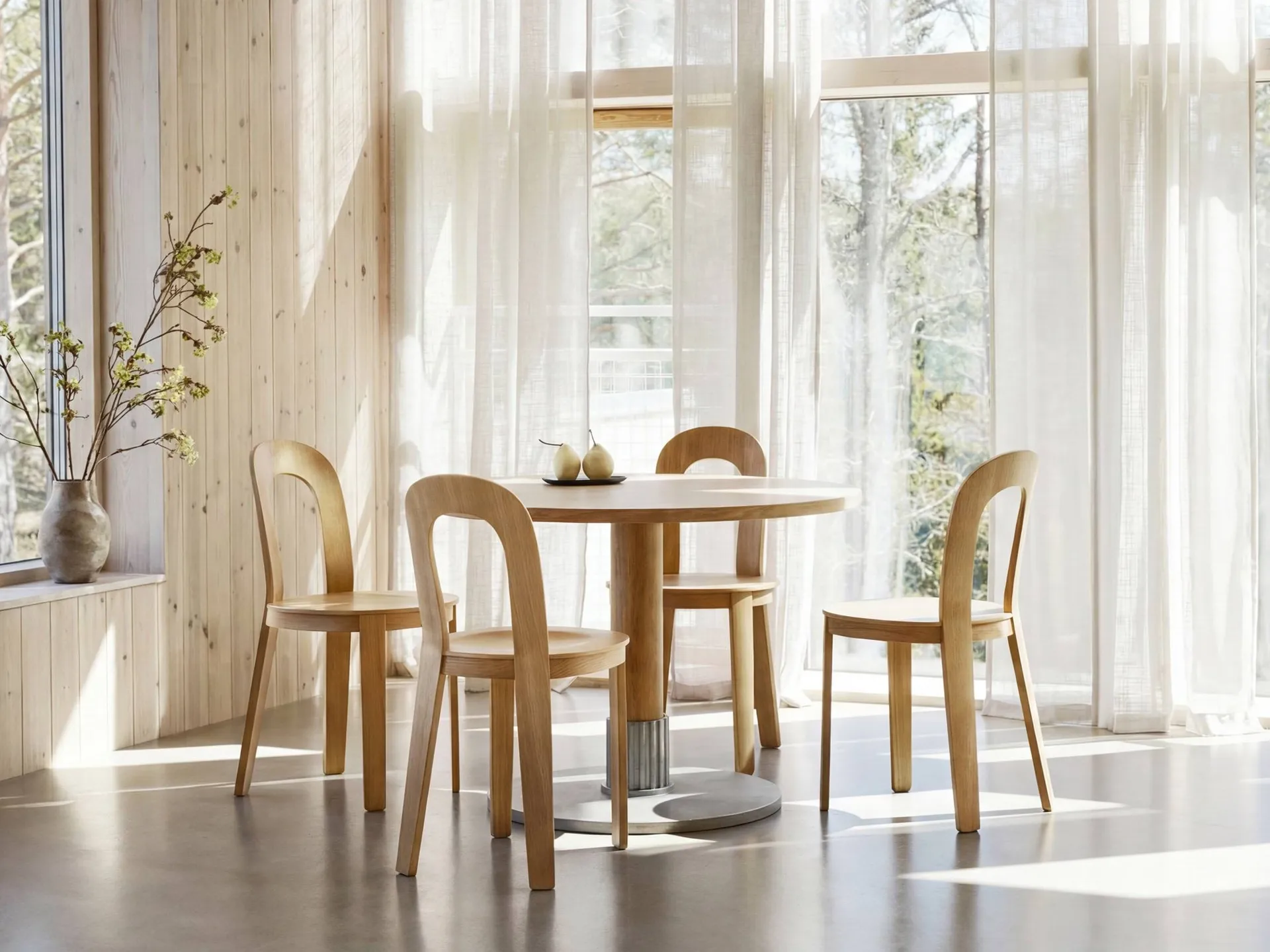 Tock Table matbord, Ek, Ø110x76 cm Design House Stockholm