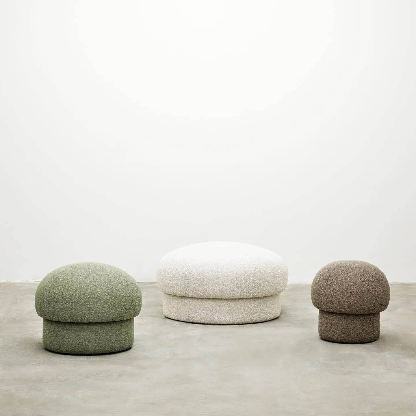 Uno puff Ø94 cm, Cream Design House Stockholm