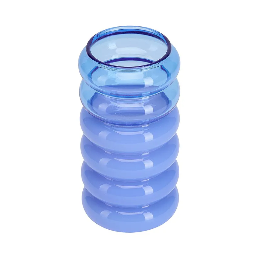 Bubble 2-i-1 vas och ljusstake 13,5 cm, Blue Design Letters