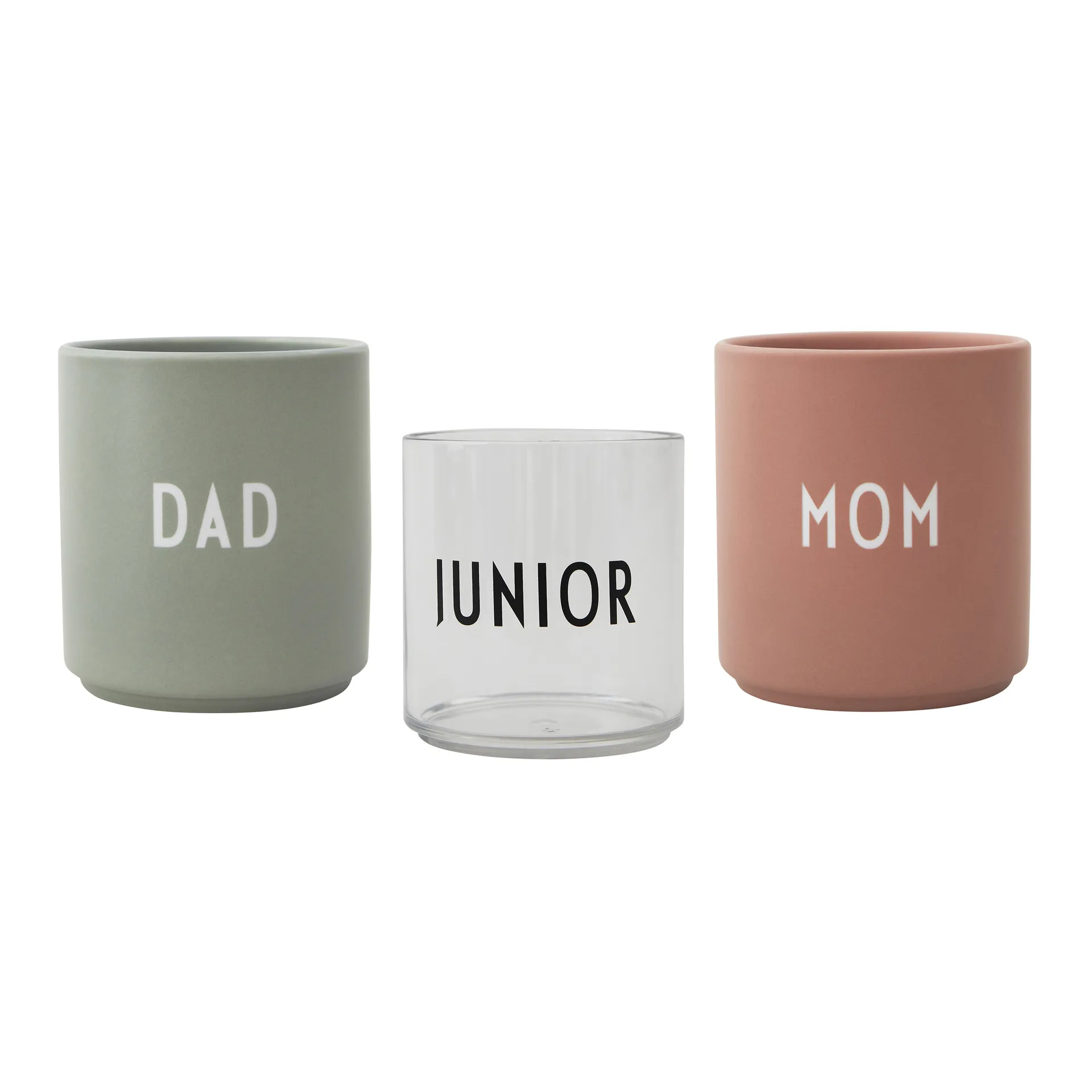 Design Letters Family gåvoset, Nude-green Design Letters