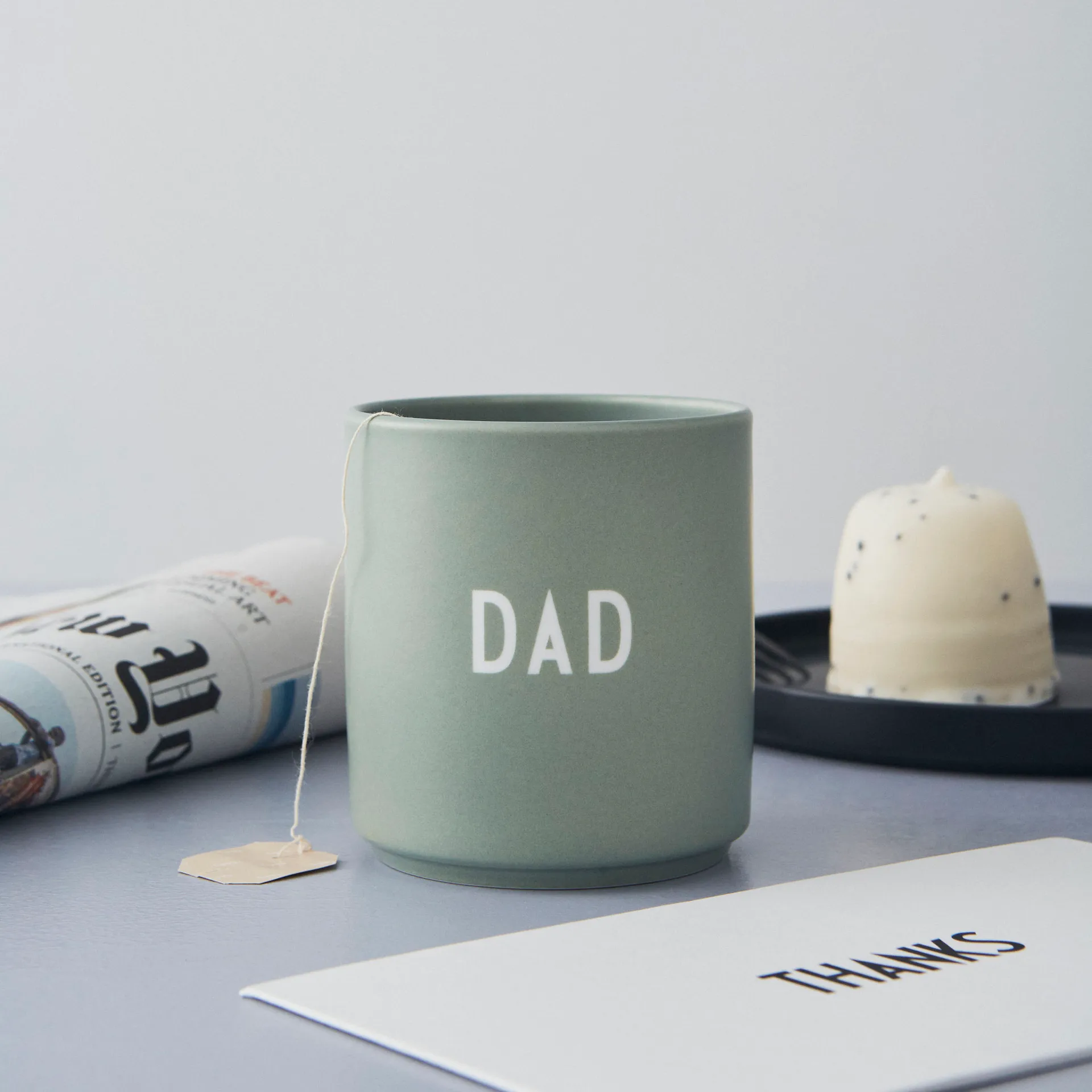 Design Letters favoritkopp 25 cl, Dad/Love-green Design Letters