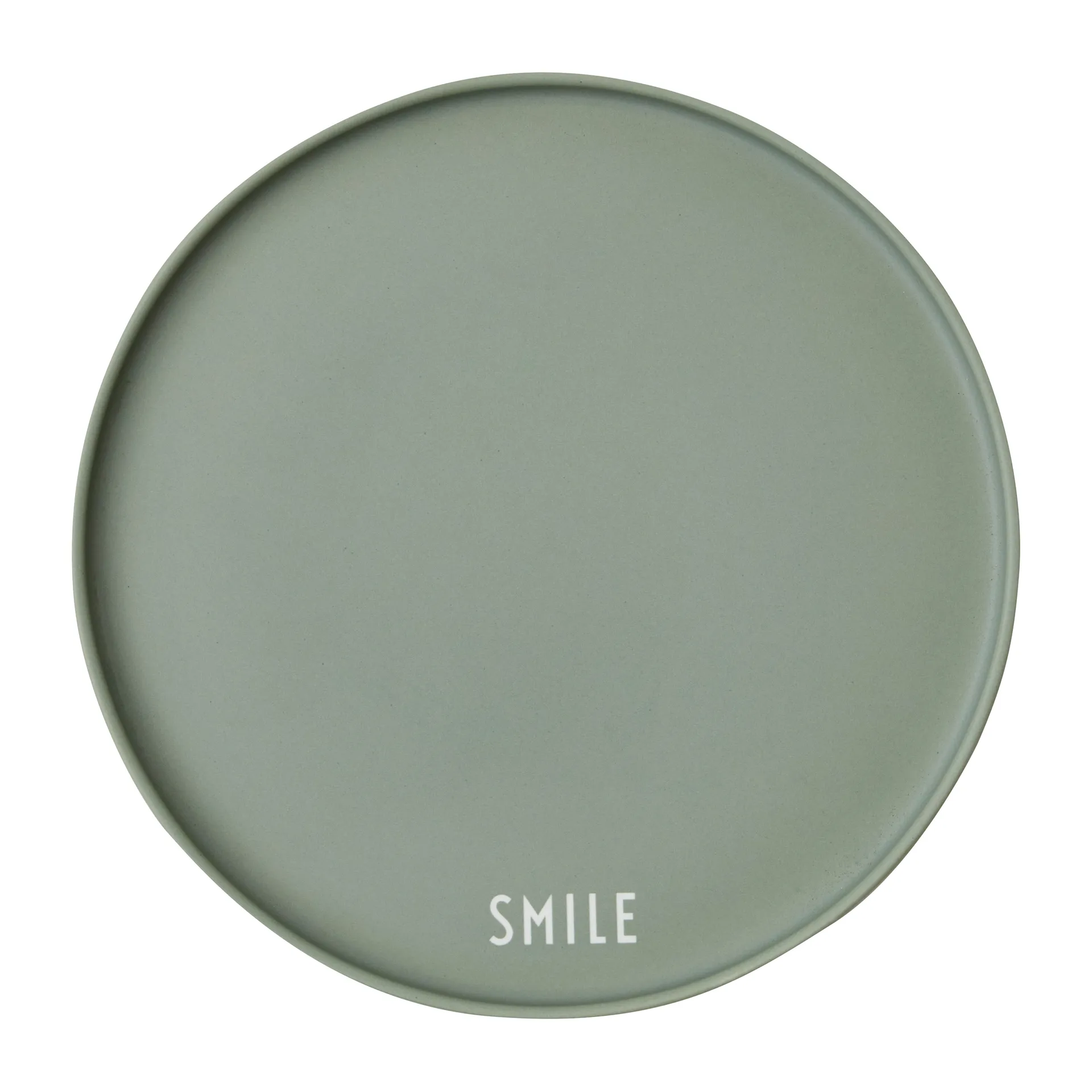 Design Letters favorittallrik Ø22 cm, Smile-green Design Letters