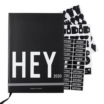 Design Letters kalender 2020 - Svart - Design Letters