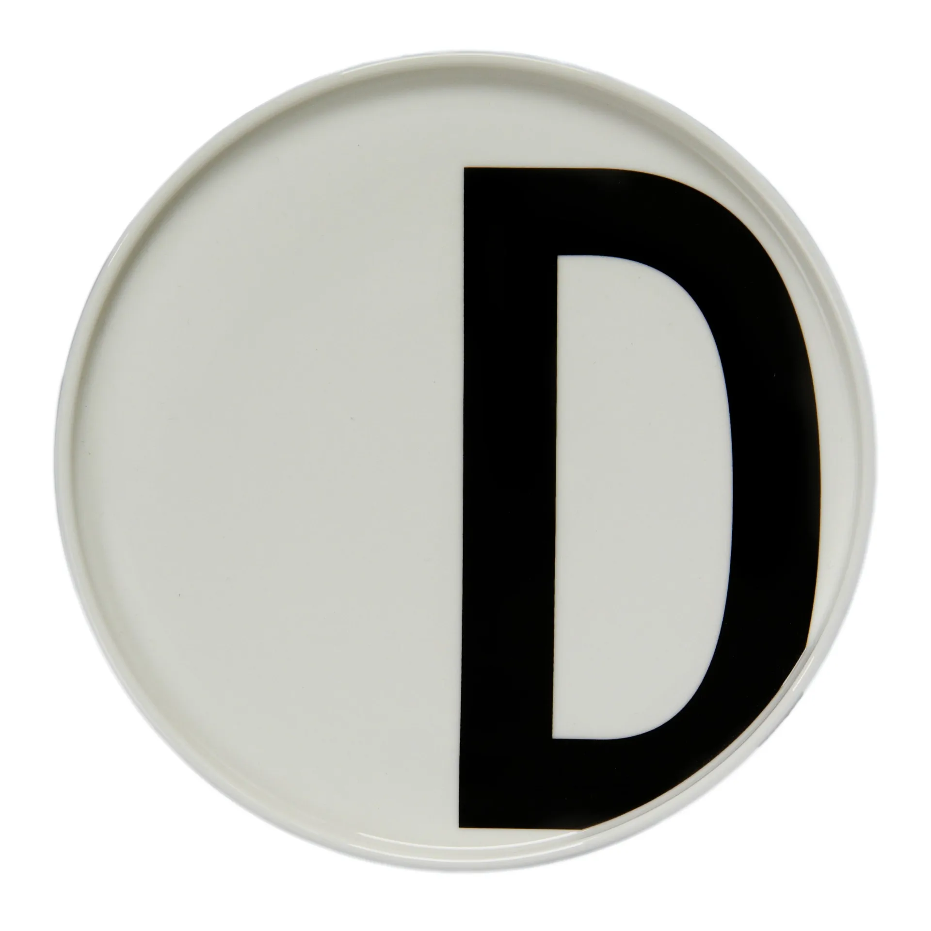 Design Letters tallrik, D Design Letters