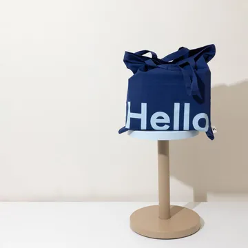 Design Letters Tote bag väska - Hello-mörkblå - Design Letters