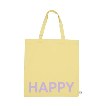 Design Letters Tote bag väska - Yellow-pink - Design Letters