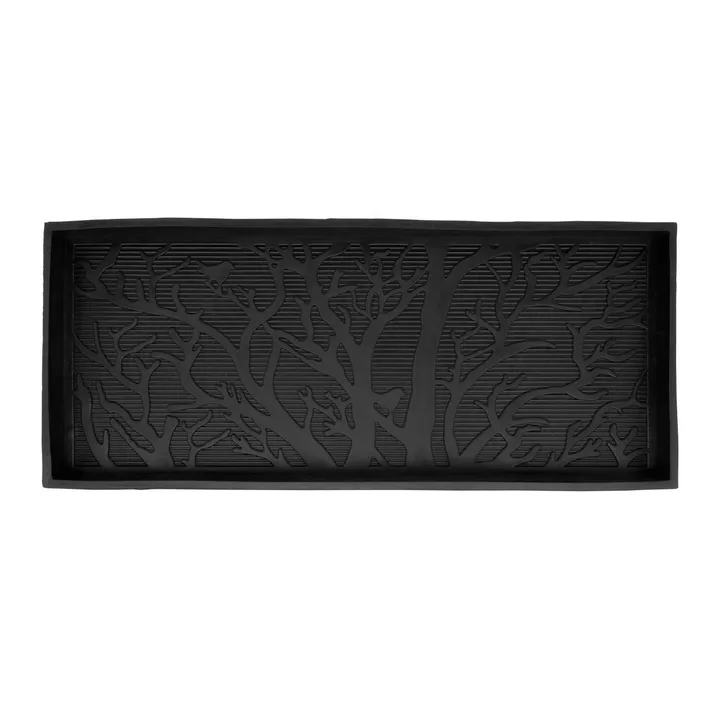 Dixie gummimatta med kant - Grenverk, 36x85 cm - Dixie