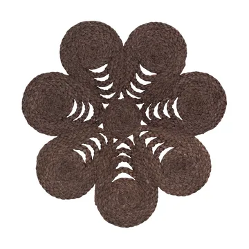 Elin bordstablett anemone Ø40 cm - Coffee - Dixie