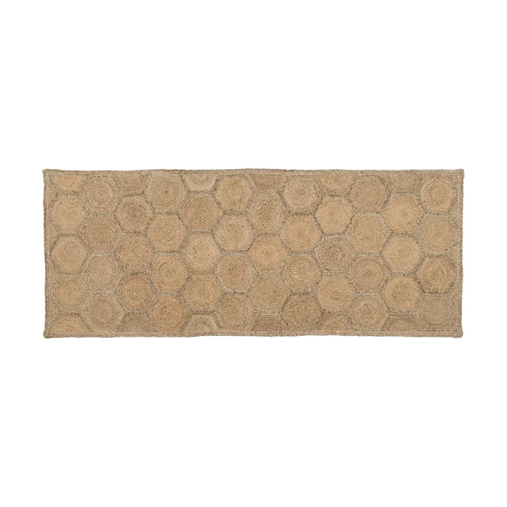 Elin matta - Honey comb natural, 80x200 cm - Dixie