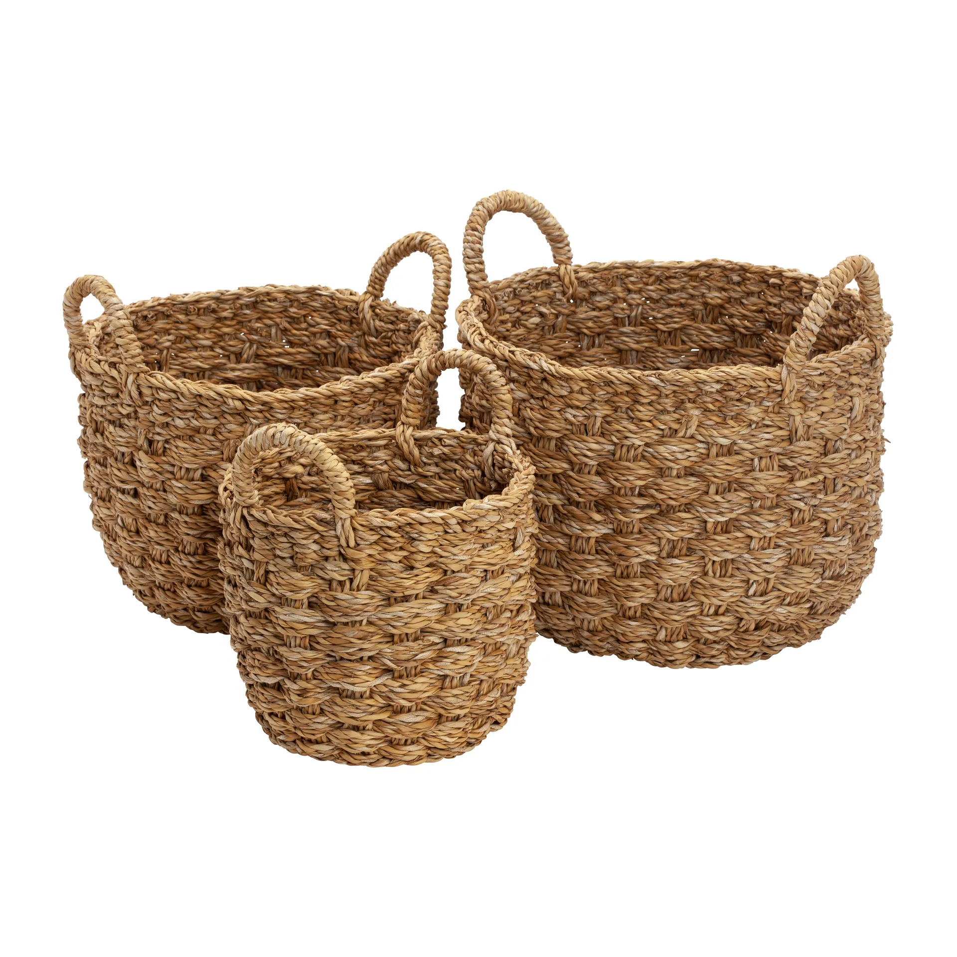 Esther förvaringskorg rund 3-pack, Natur Dixie