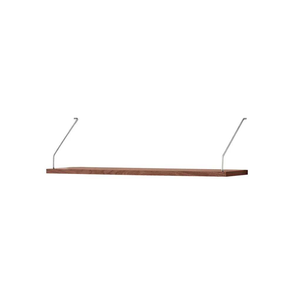 DK3-Royal hyllplan, valnöt olja, inkl 2 hyllbärare i stål, 24cm dk3