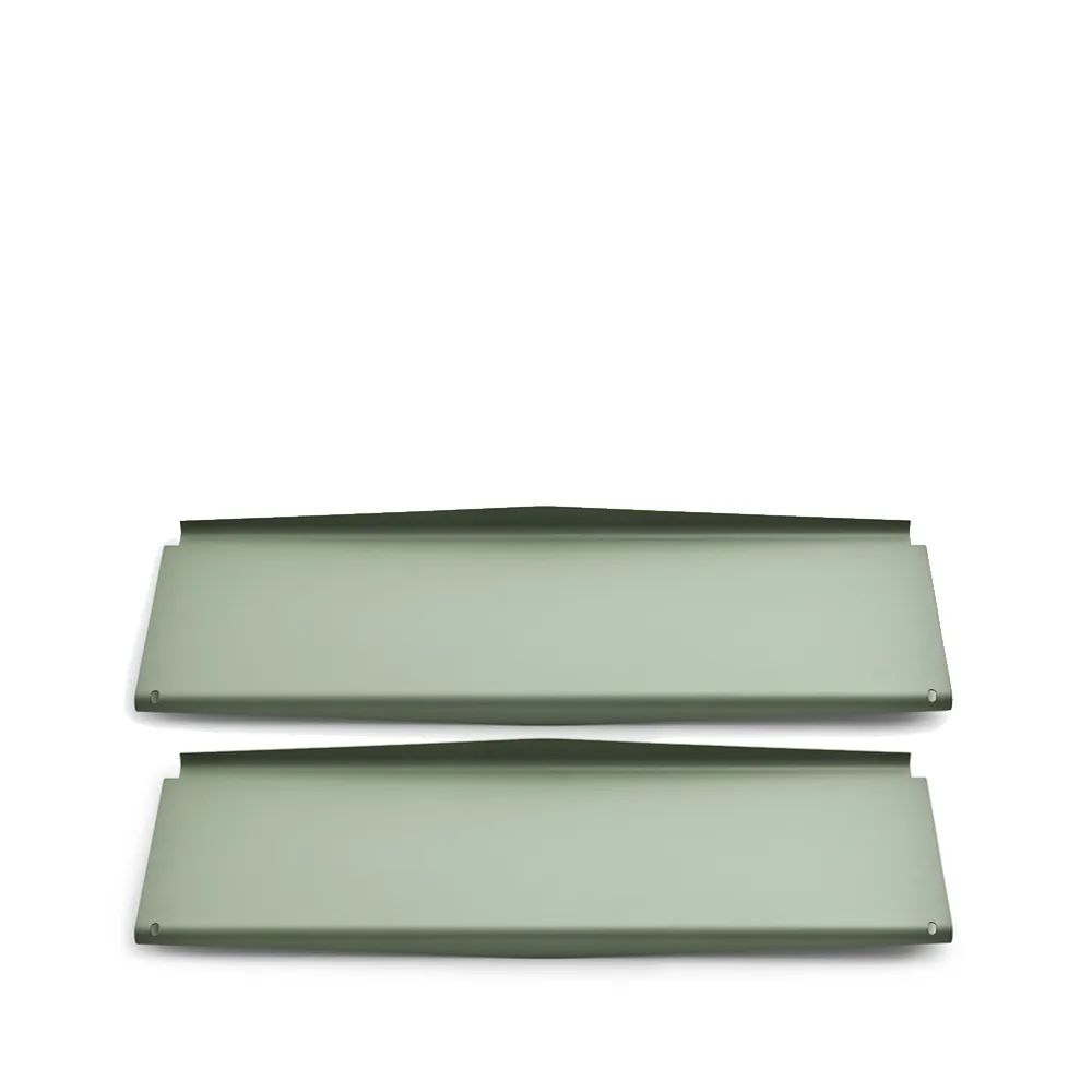 Ultra hyllplan, grön, 2-pack, d.22 cm dk3