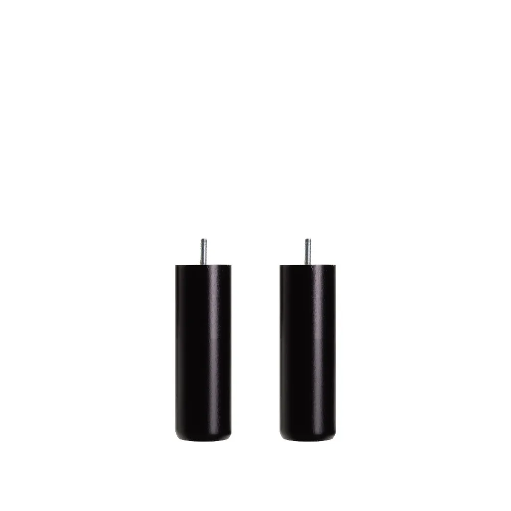 Dux runda sängben, svart bets, 16/10 cm, 2-pack Dux
