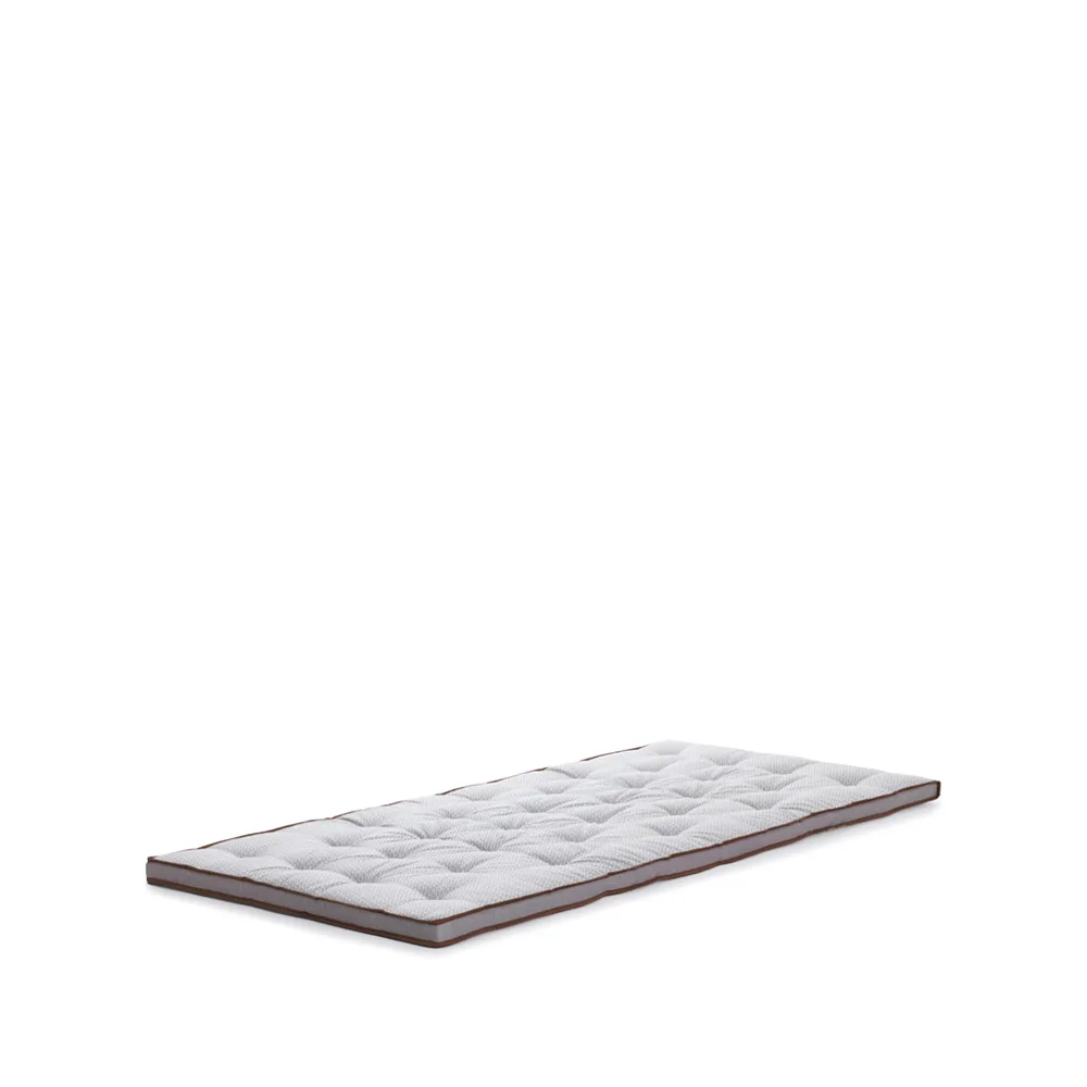 DUX Xupport bäddmadrass med knappar, Vit/brun 90x200 cm Dux