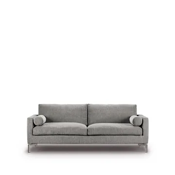 Lift soffa 210 cm skumstoppning - Tyg bakar 47 ljusgrå-stålben - Eilersen