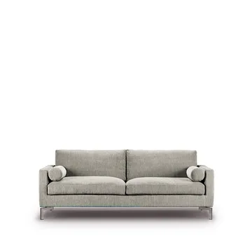Lift soffa 210 cm skumstoppning - Tyg tangent 37 beige-stålben - Eilersen