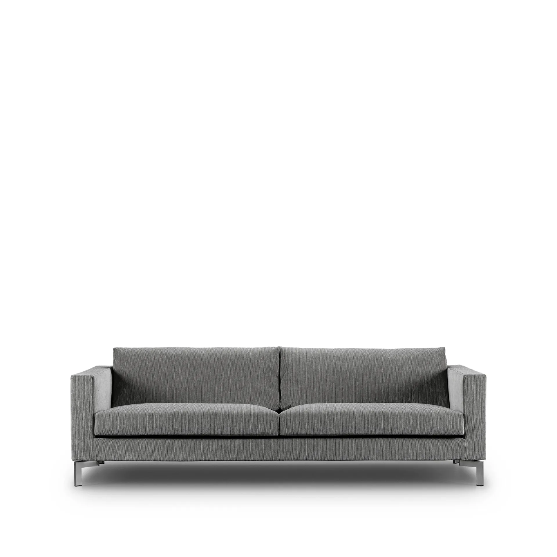 Zenith soffa, 3-sits, bakar 47 ljusgrå-stål-240 cm Eilersen