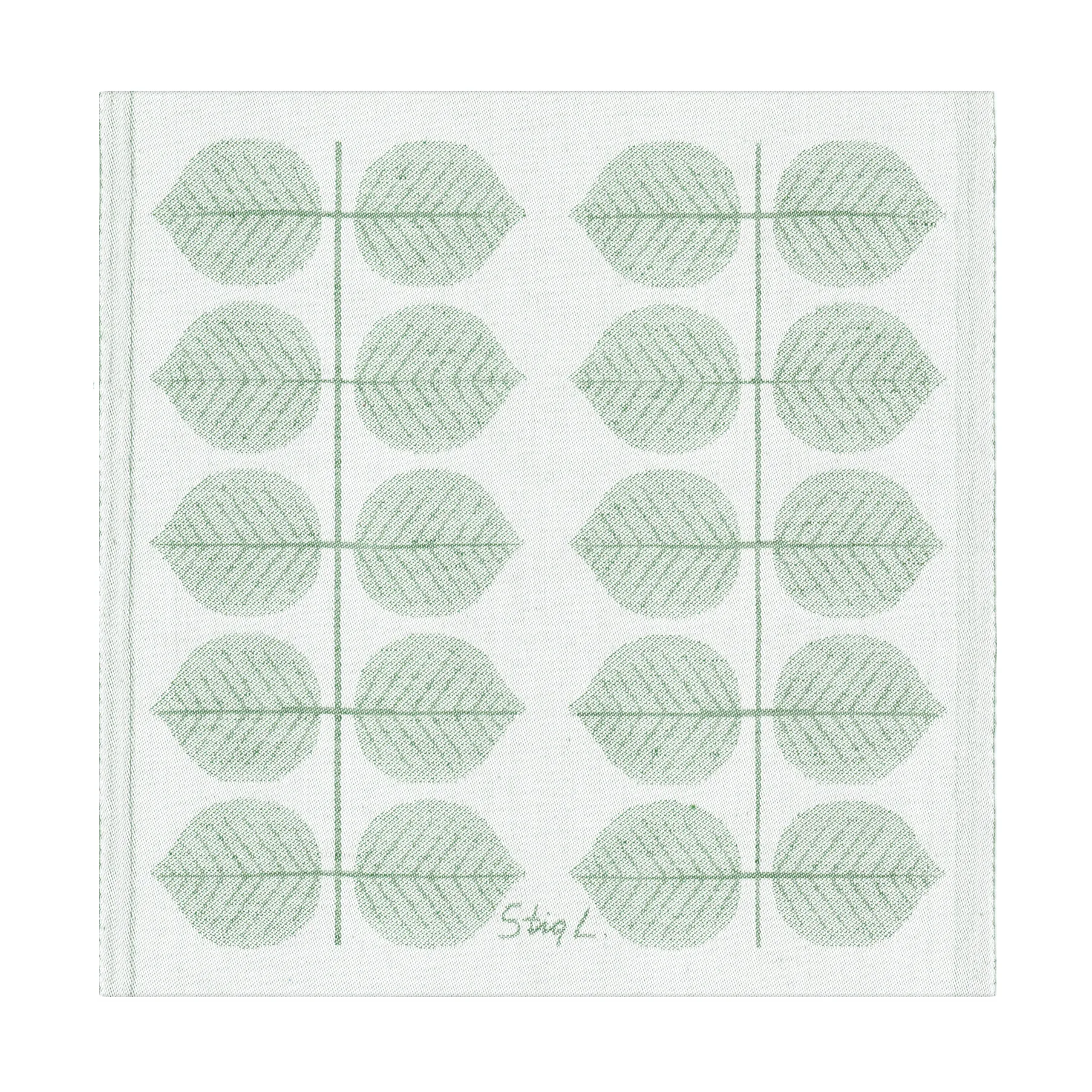 Berså servett 35x35 cm, Grön Ekelund Linneväveri