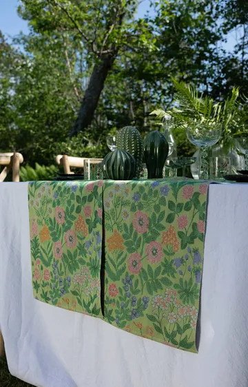 Vildblomster bomullsfilt 140x170 cm - Multi - Ekelund Linneväveri