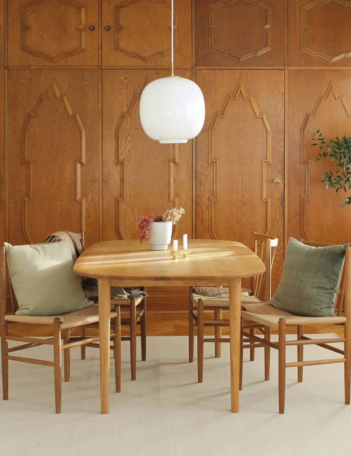 Horizon kuddfodral 50x50 cm, Bottle green Elvang Denmark