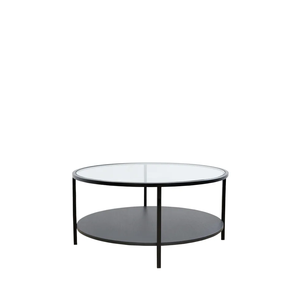 2000 soffbord, svart, 1 glasskiva Englesson