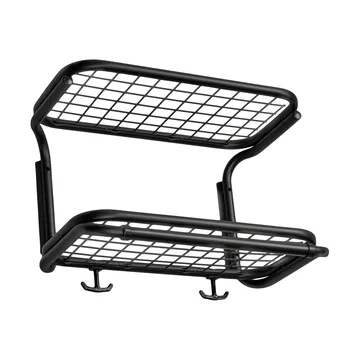 Classic 650 hatthylla - svart/svart, 2 plan, 40 cm - Essem Design