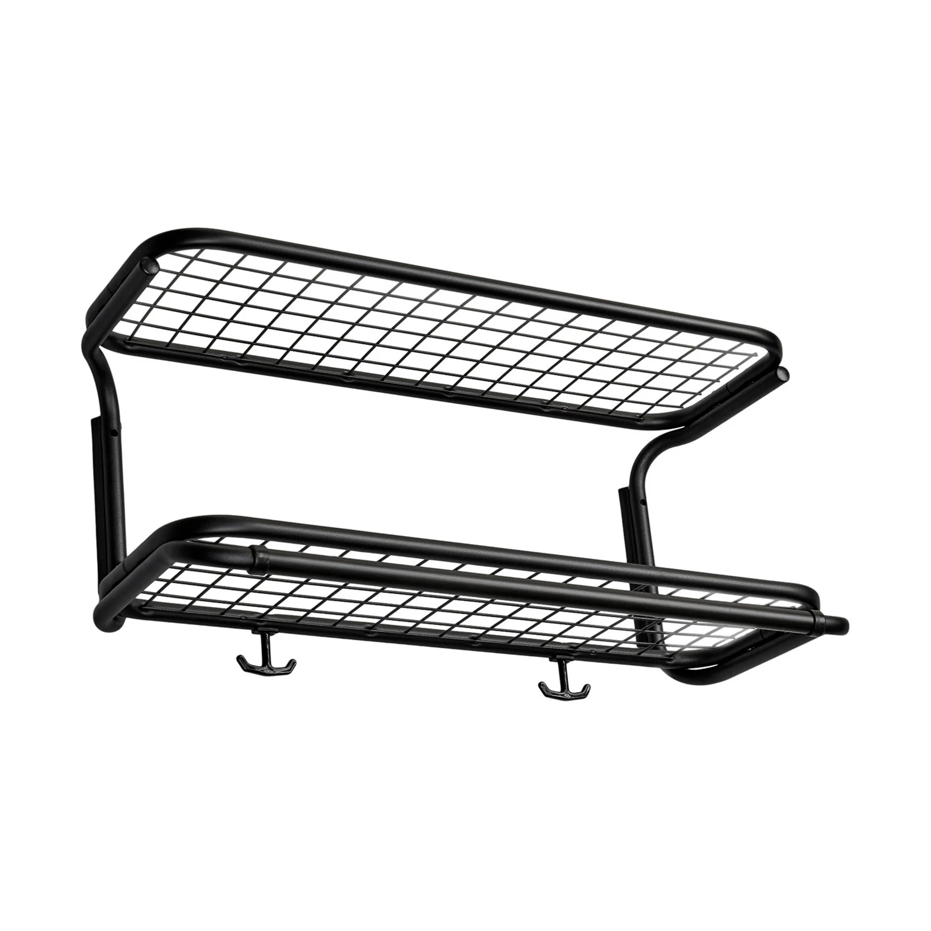 Classic 650 hatthylla, svart/svart, 2 plan, 50 cm Essem Design