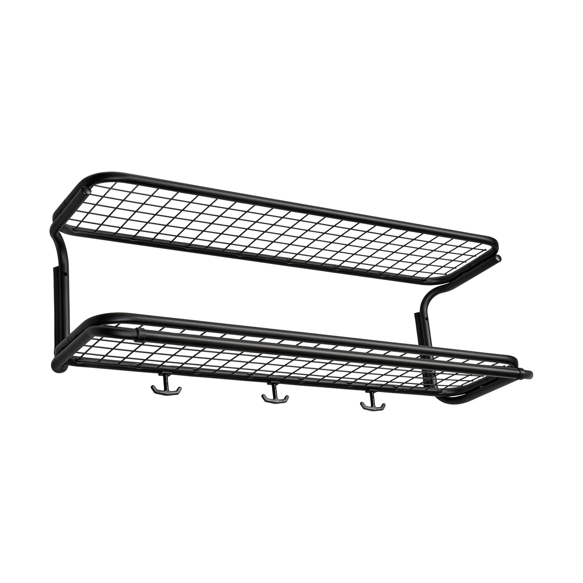 Classic 650 hatthylla, svart/svart, 2 plan, 80 cm Essem Design