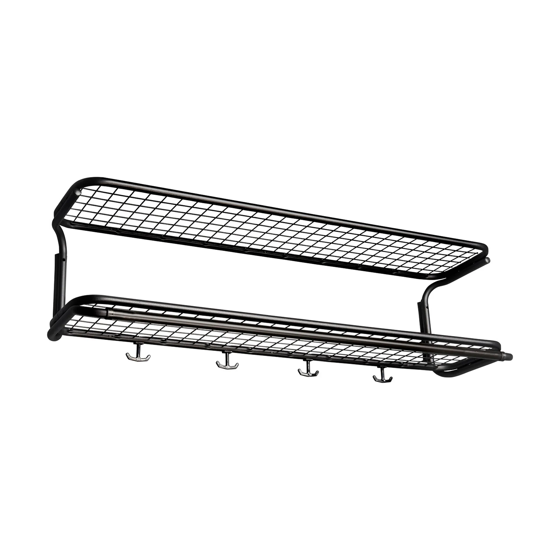 Classic 650 hatthylla, svart/svart, 2 plan, 90 cm Essem Design