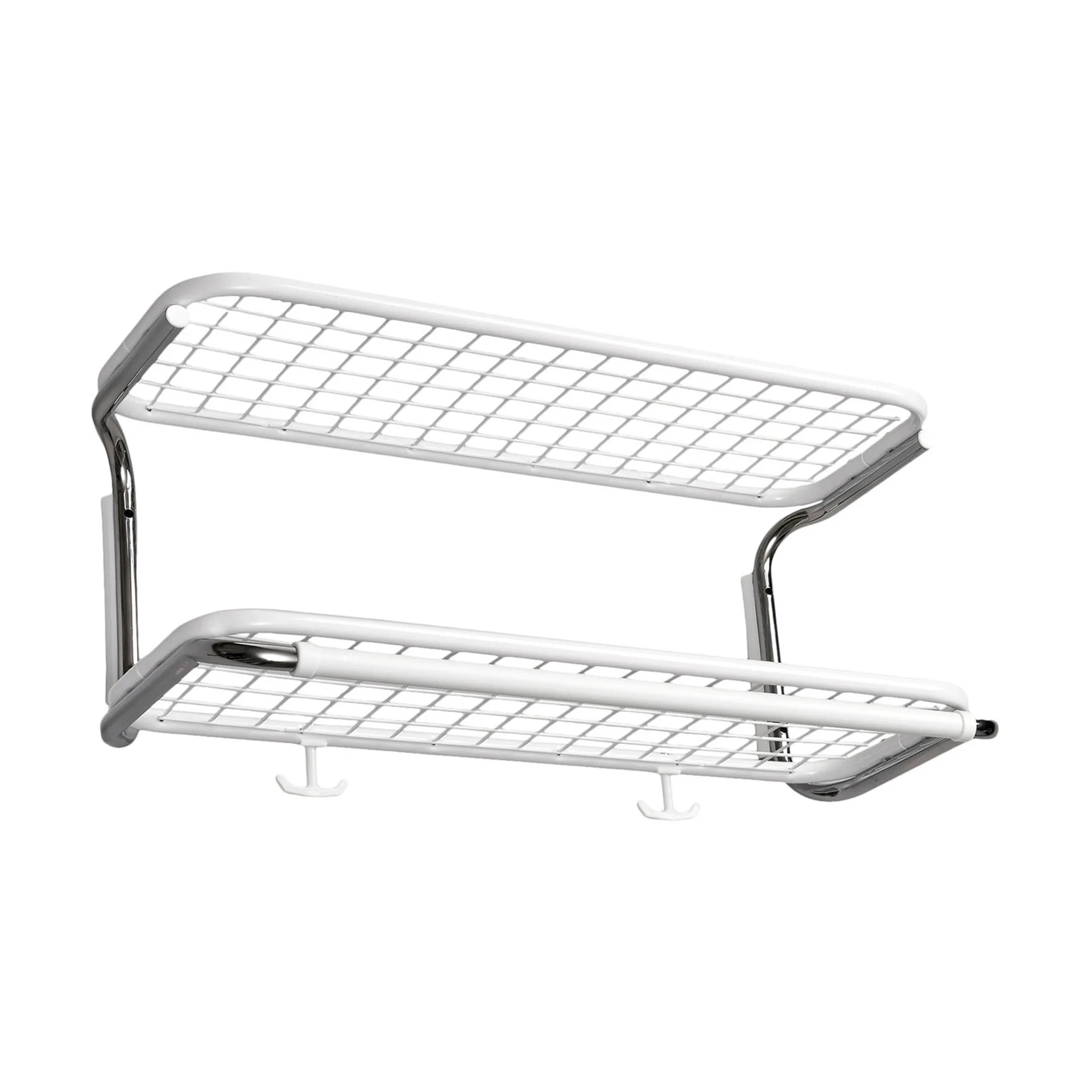 Classic 650 hatthylla, vit/krom, 2 plan, 60 cm Essem Design