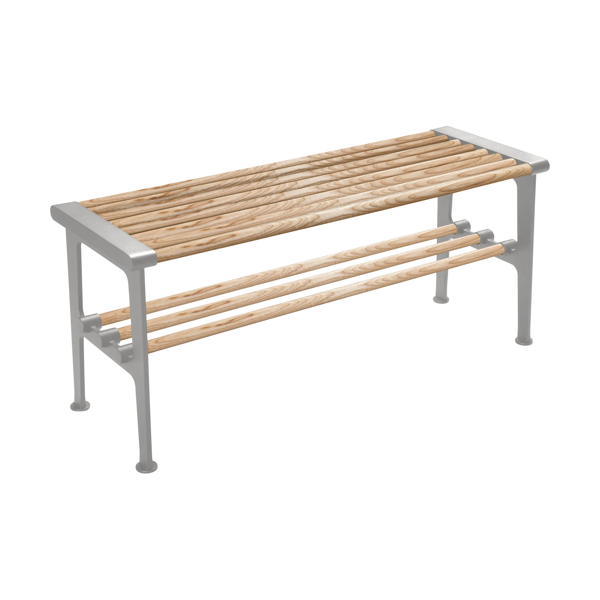 Nostalgi bänk 100 cm, Ask-aluminium Essem Design