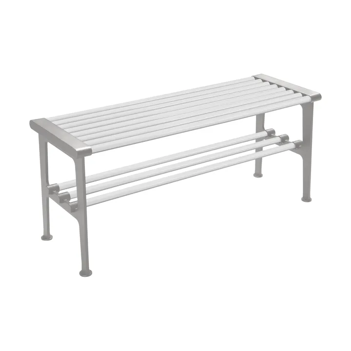 Nostalgi bänk 100 cm - Vit-aluminium - Essem Design