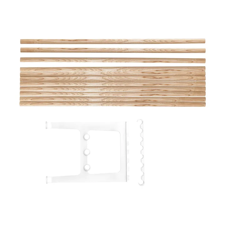 Nostalgi bänk påbyggnad 100 cm - Ask-vit - Essem Design
