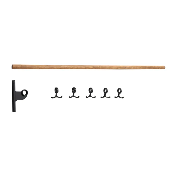 Nostalgi påbyggnad kroklist - Bambu-svart - Essem Design