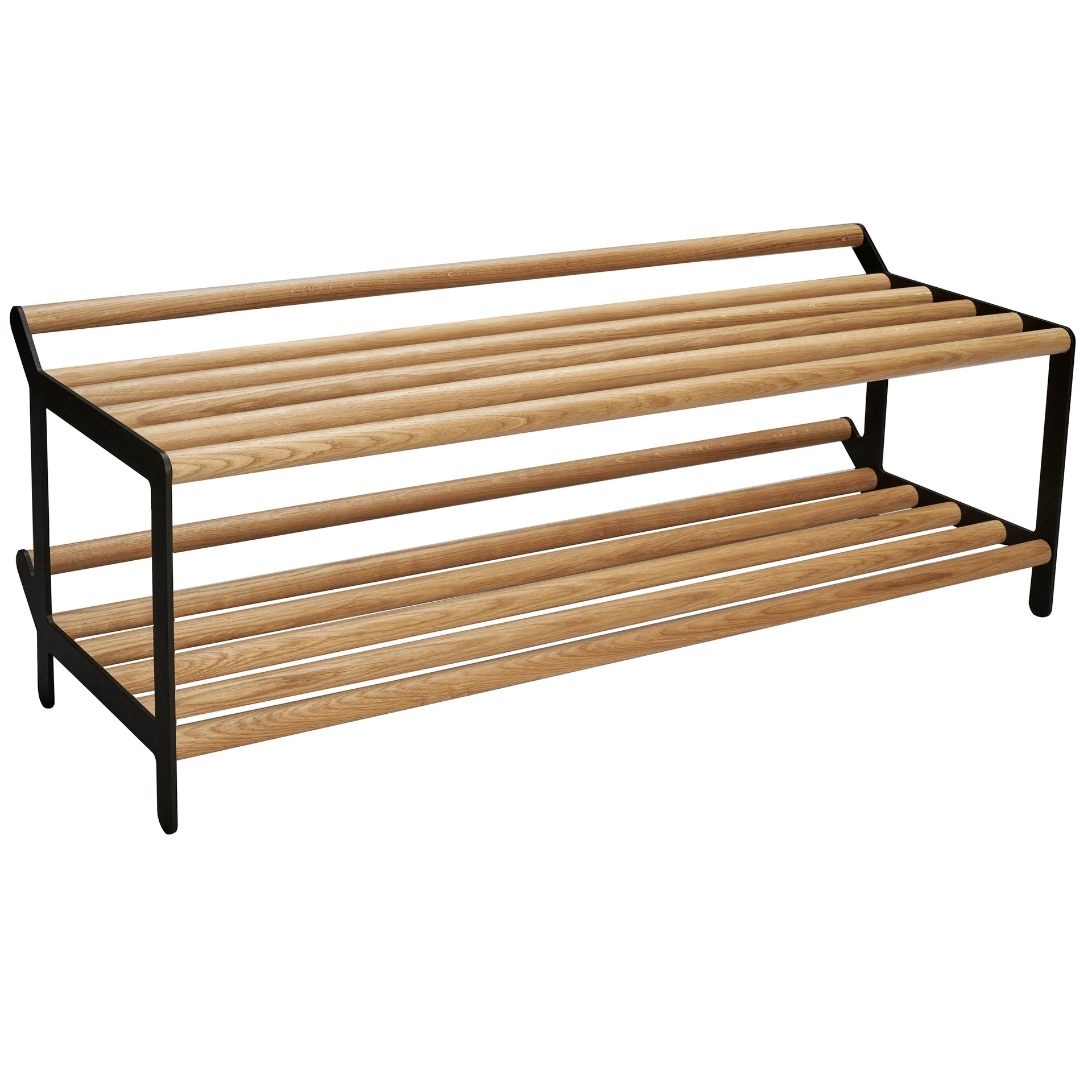 Tamburin skohylla 100 cm, Ek-svart Essem Design