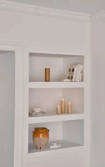 ester & erik blockljus LED - 14 Pale ginger, 10 cm - ester & erik