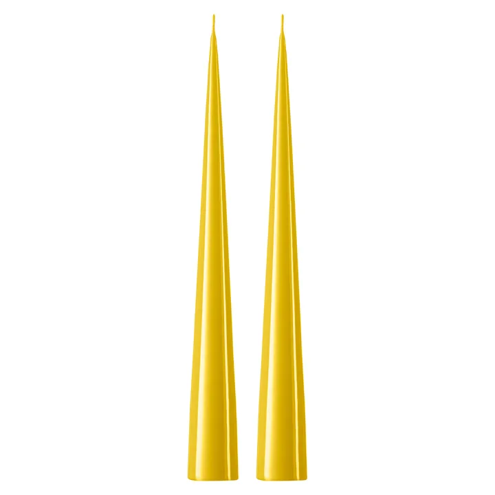 ester & erik konljus 37 cm 2-pack lackad - Lemon drop 15-0 - ester & erik