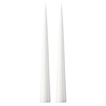 ester & erik konljus 37 cm 2-pack lackad - Pure white 31-0 - ester & erik