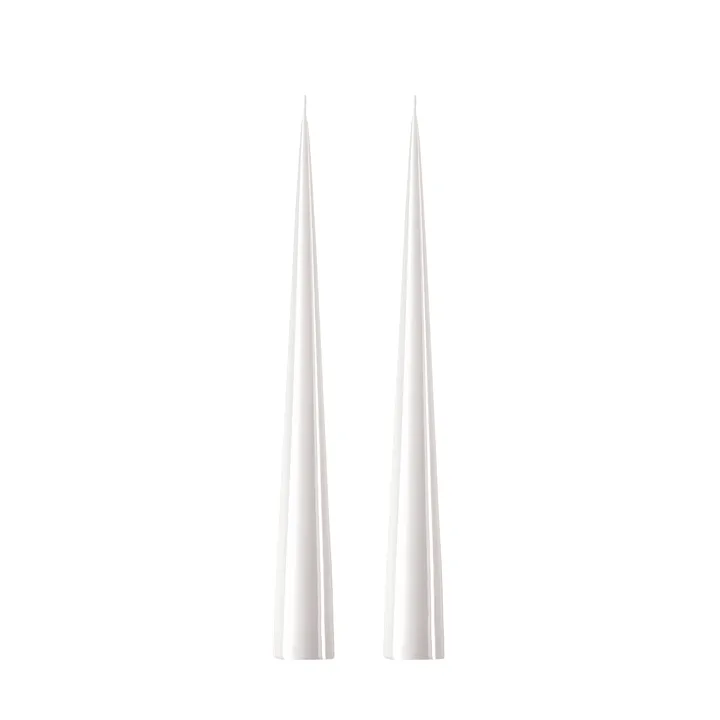 ester & erik konljus 37 cm 2-pack lackad - White ash 21 - ester & erik