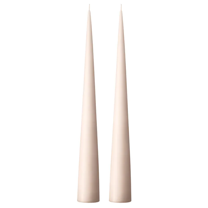 ester & erik konljus 37 cm 2-pack matt - Linen grey 22 - ester & erik